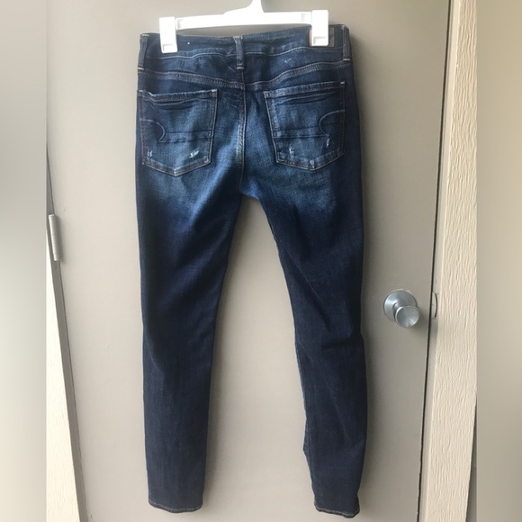 American Eagle Outfitters Blue Ripped Distressed Leggings Size 6 - Picture 4 of 7